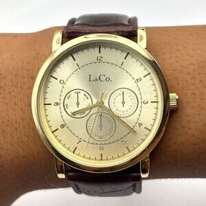 Gold L&Co Men's Watch